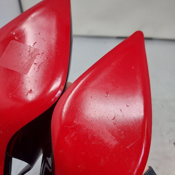 Christian Louboutin Black Patent Hot Chick Slingback Pump - Picture 12 of 12